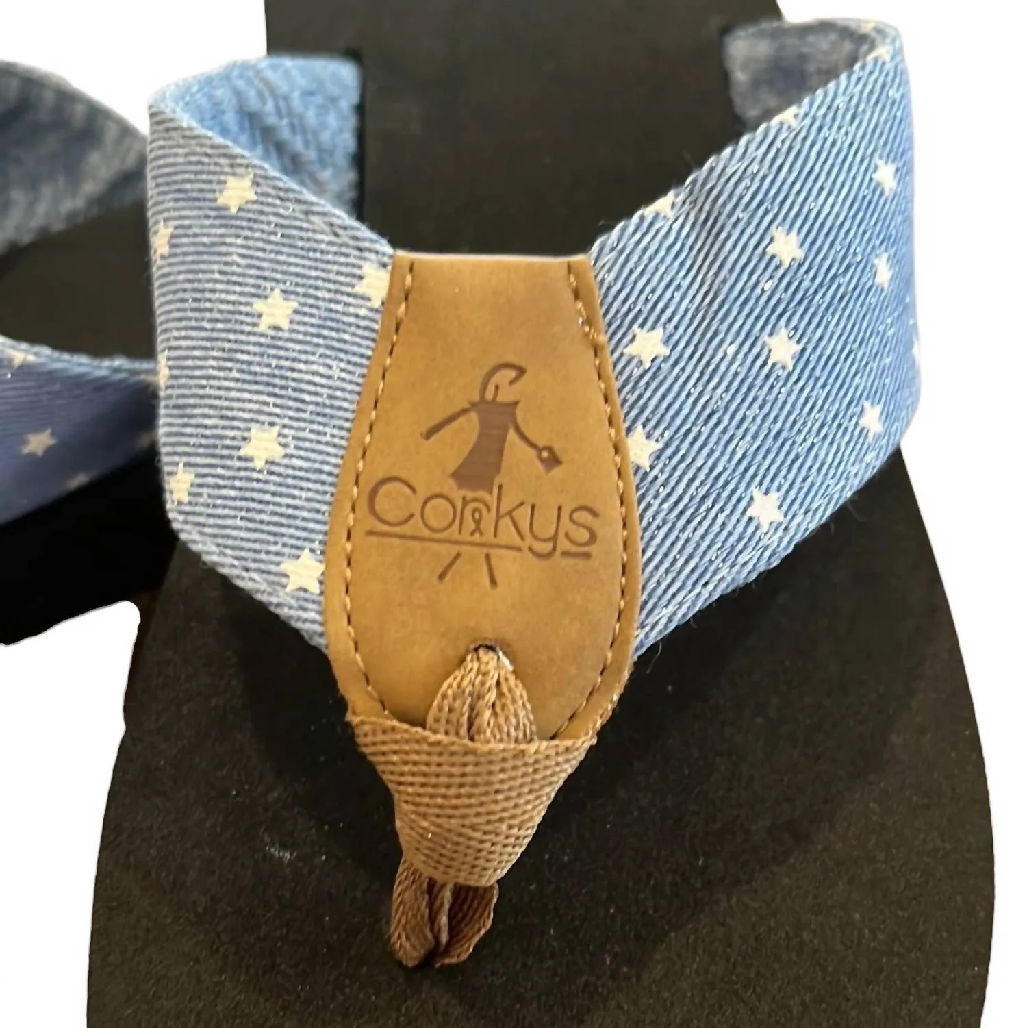 Women's Denim Stars Sandals In Blue