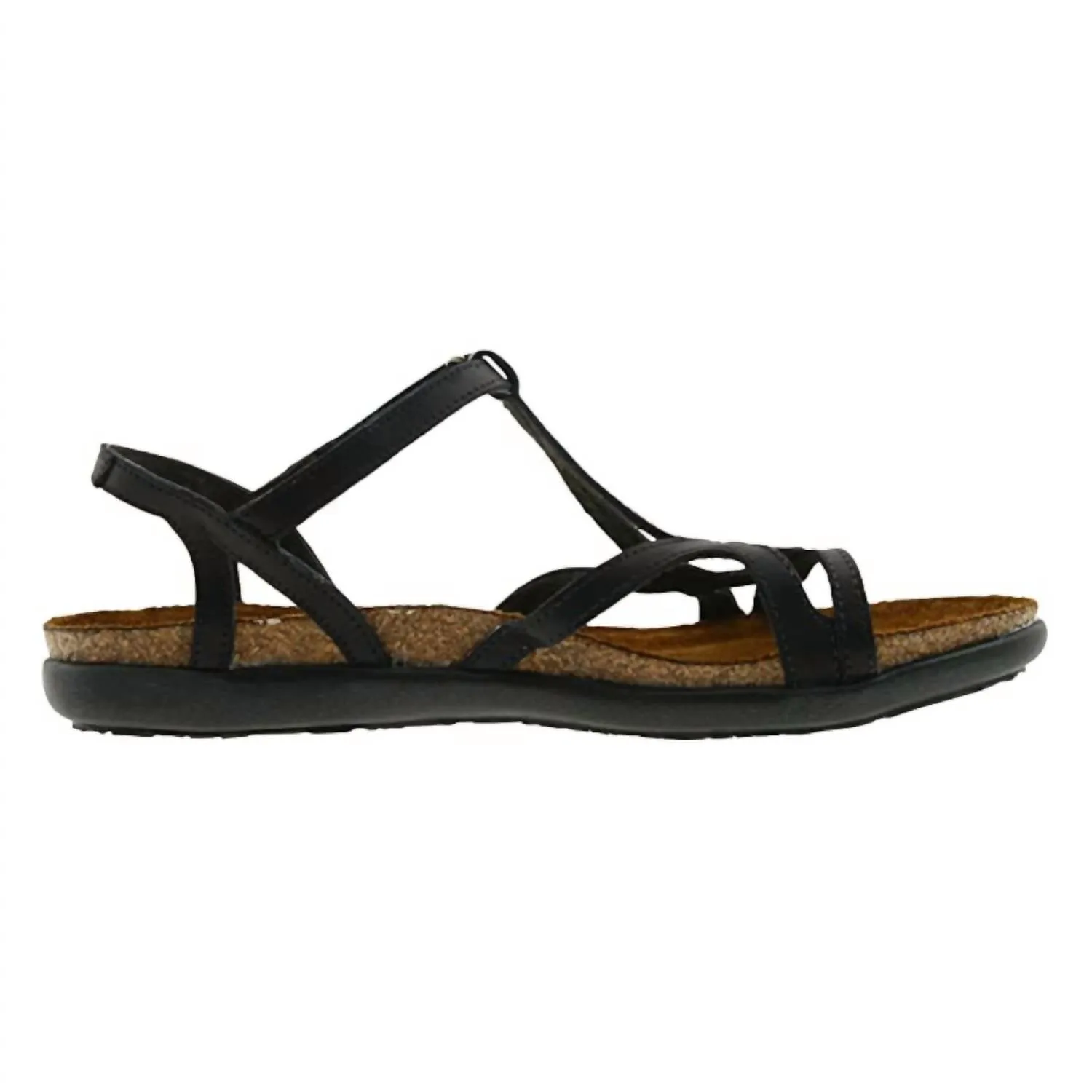 Women's Dorith Leather Sandal In Black