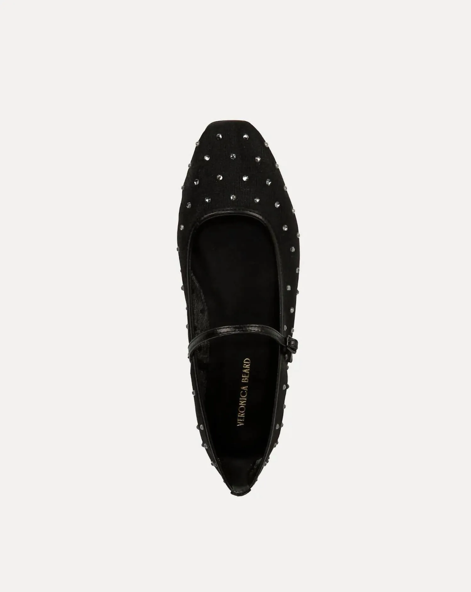Women's Ellie Mesh Crystal Diamond Flat Shoes In Black