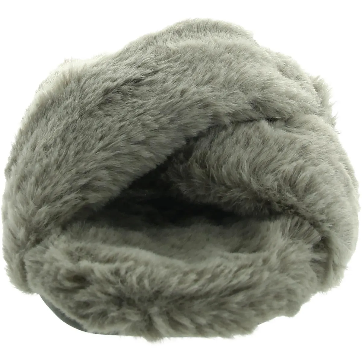 Womens Faux Fur Lined Manmade Slide Sandals