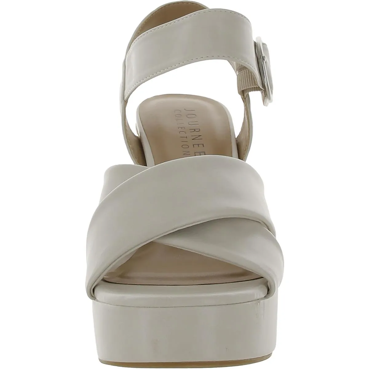 Womens Faux Leather Block Heel