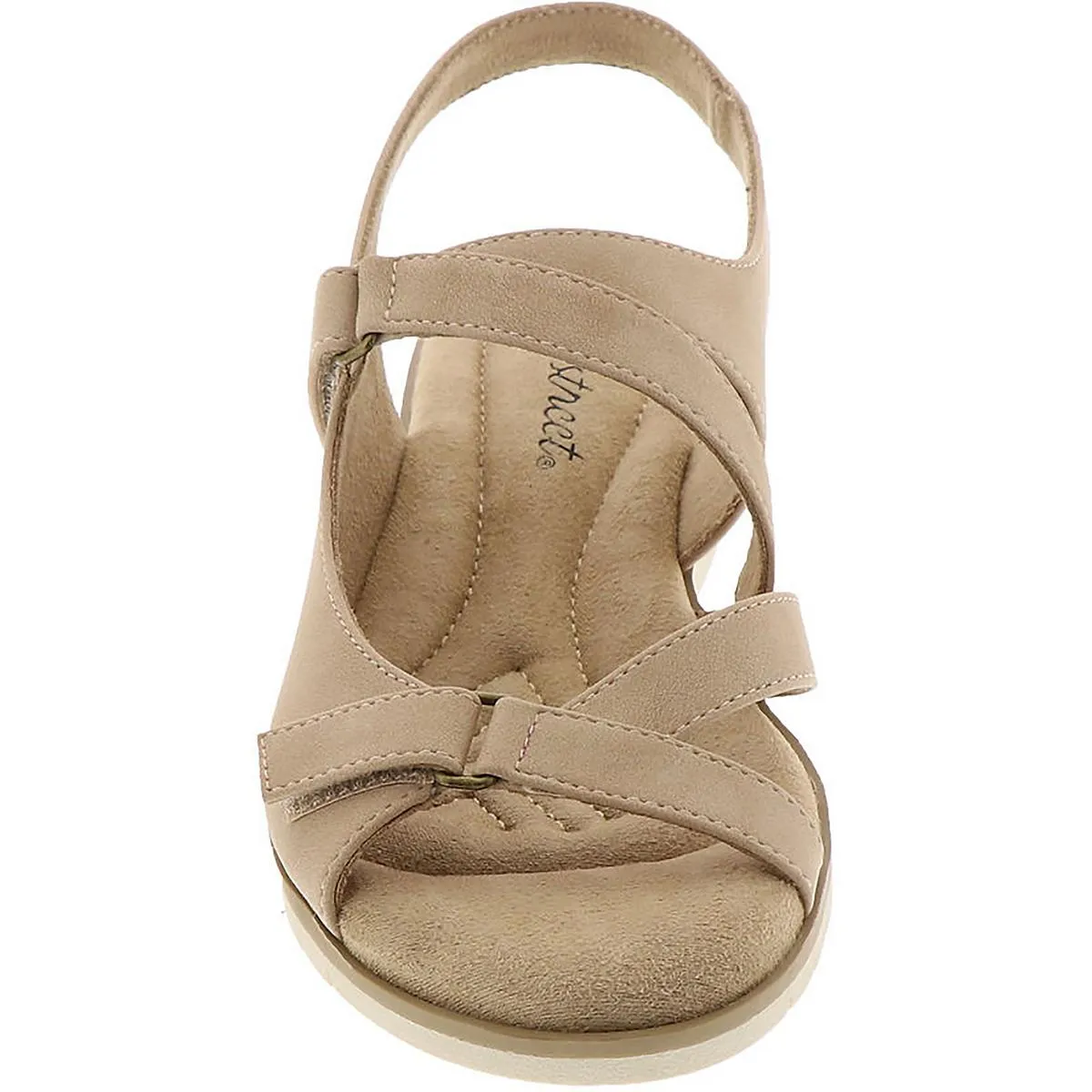Womens Faux Suede Adjustable Wedge Sandals
