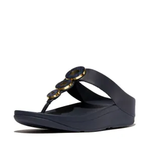 Women's Fino Resin Toe Post Sandal In Midnight Navy