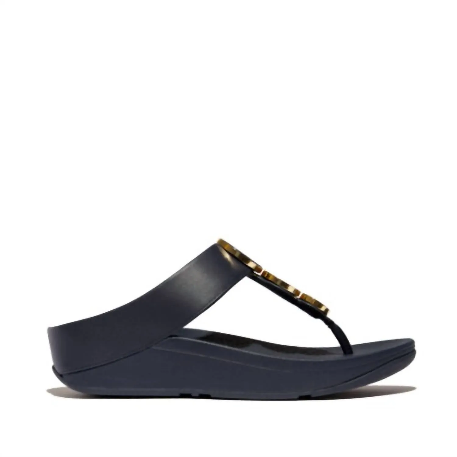 Women's Fino Resin Toe Post Sandal In Midnight Navy