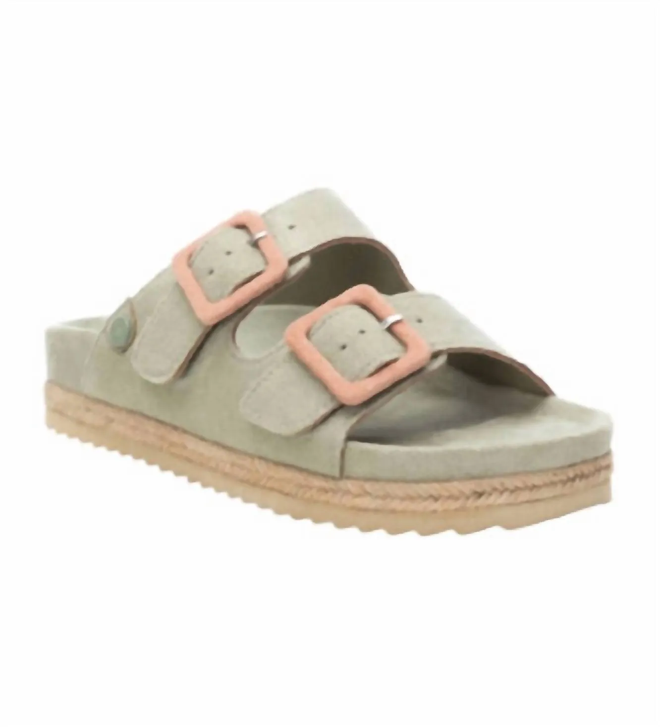 Women's Flat Sandals In Aqua