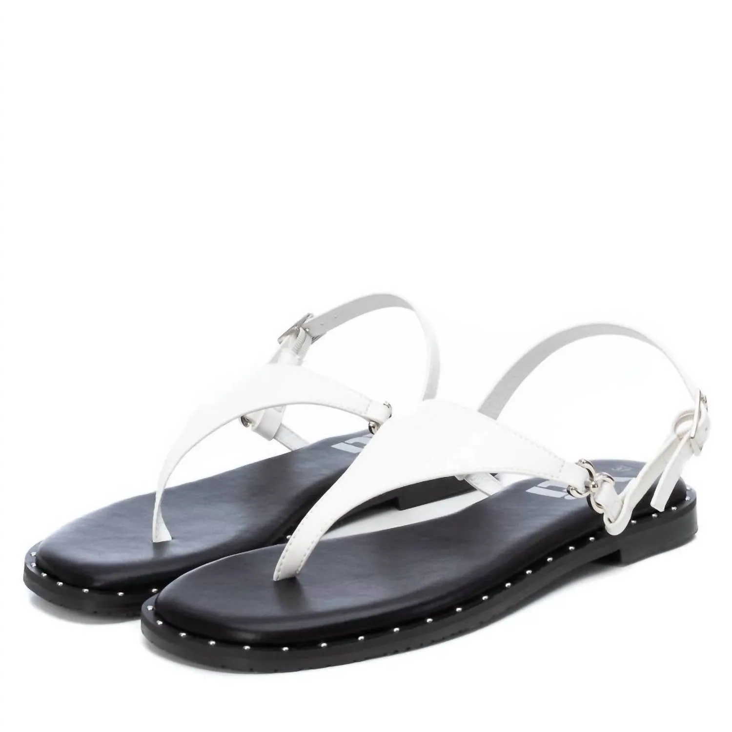 Women's Flat Sandals In White