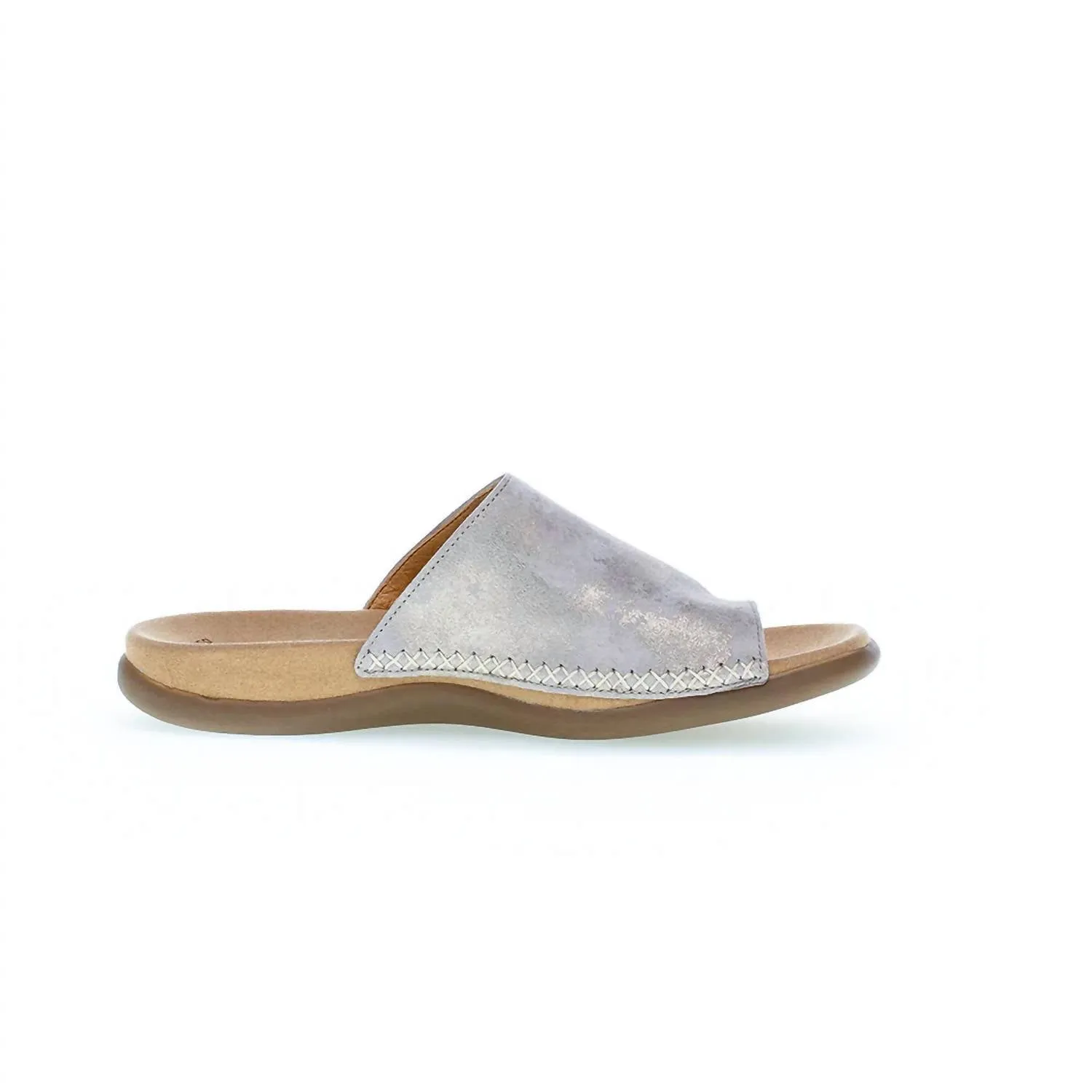 Women's Gabor Toe Loop Sandal In Metallic Shell