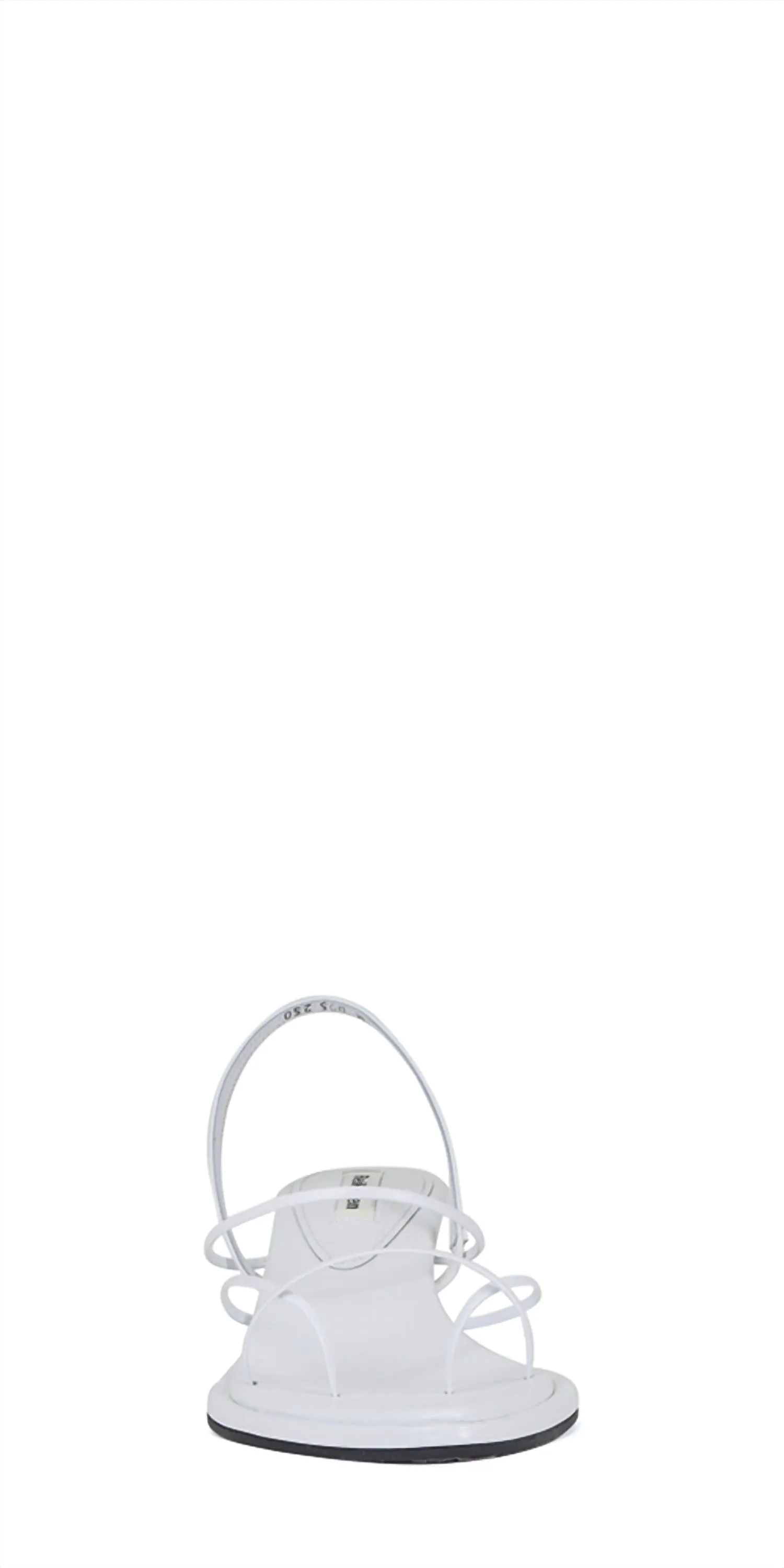 Women's Garo Leather Sandals In White