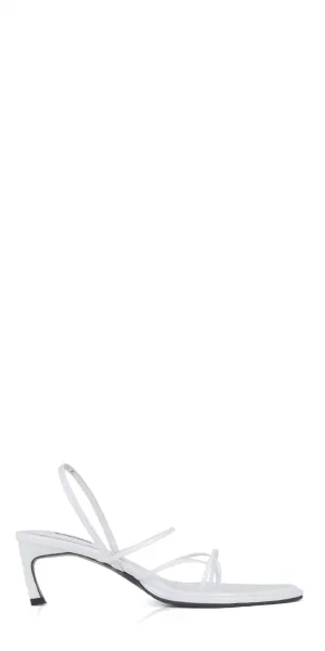 Women's Garo Leather Sandals In White