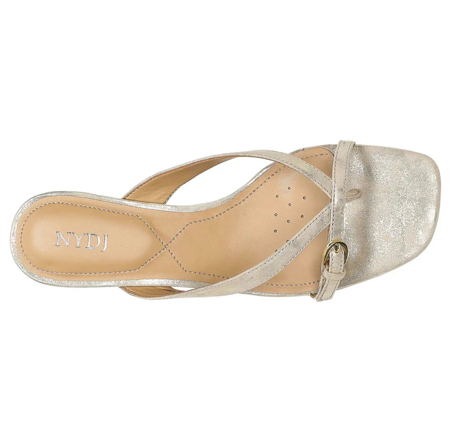 Women's Glam Block Heel Sandals In Light Gold