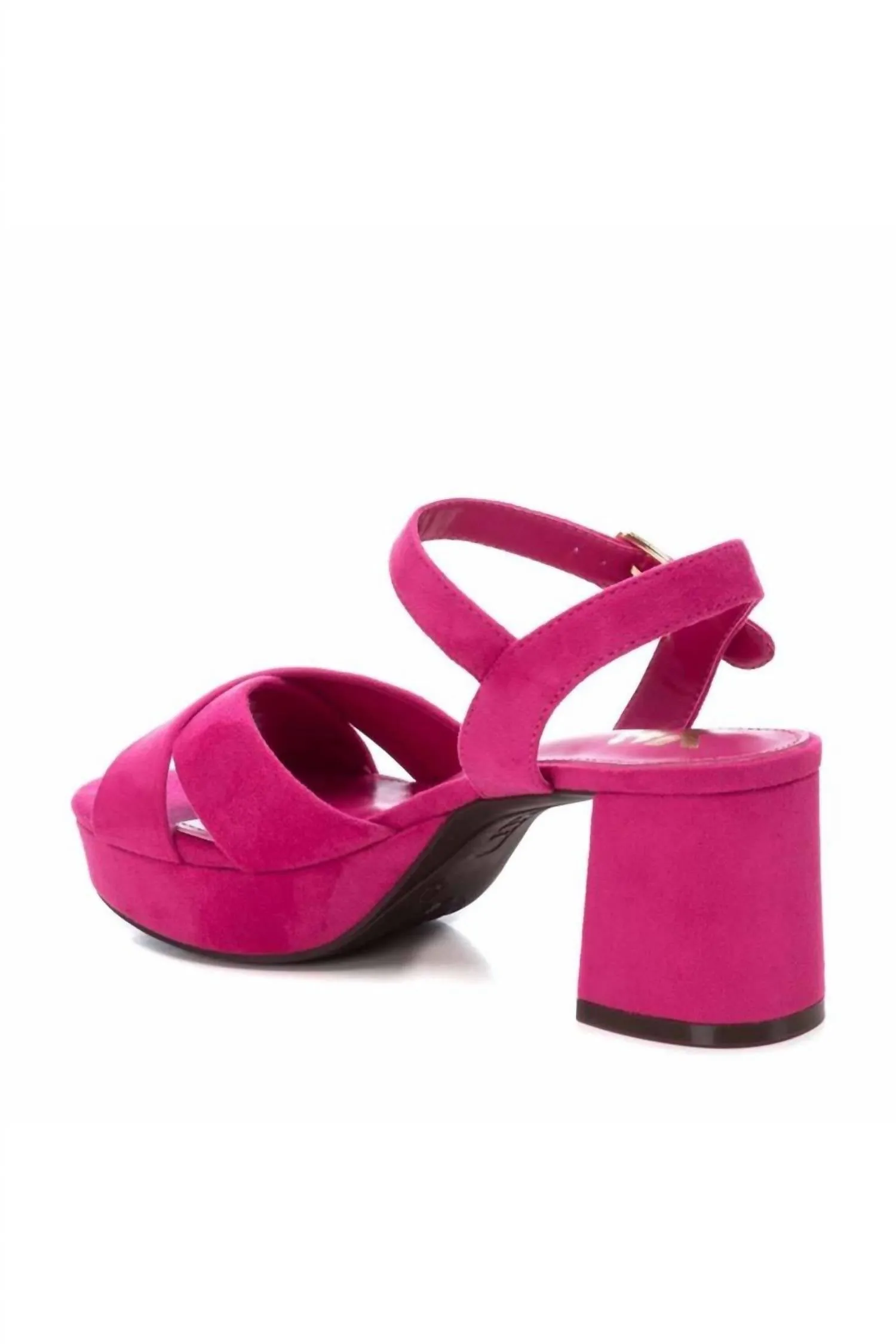 Women's Heeled Sandals In Fuxia