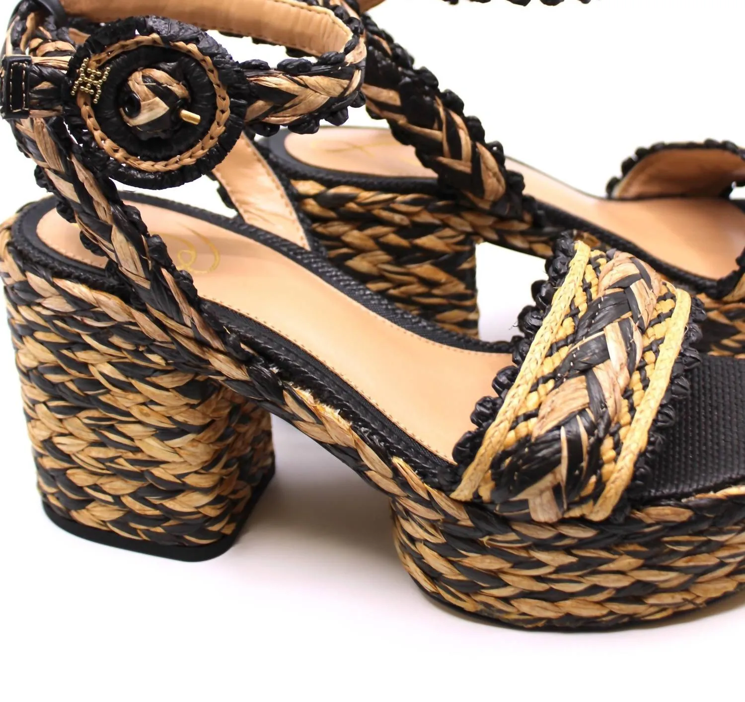 Women's Iliana Ankle Wrap Sandals In Black/ Natural