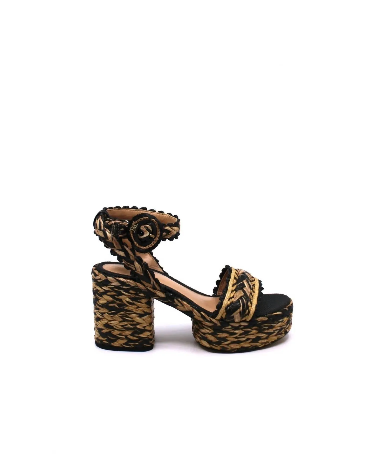 Women's Iliana Ankle Wrap Sandals In Black/ Natural