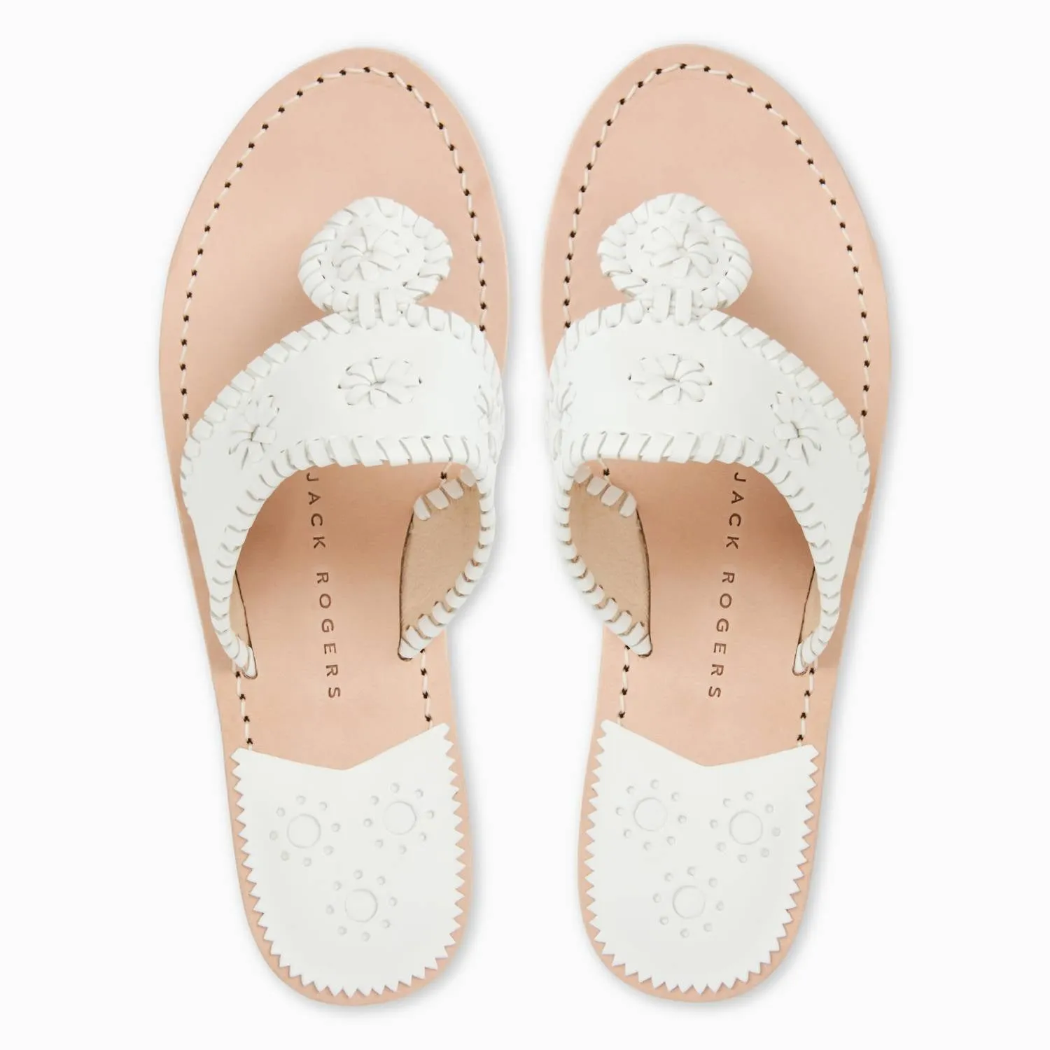 Women's Jacks Flat Sandal In White