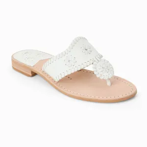Women's Jacks Flat Sandal In White
