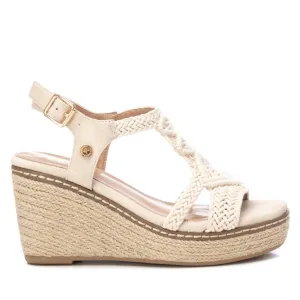 Women's Jute Wedge Sandals By Xti 142834 In Ice
