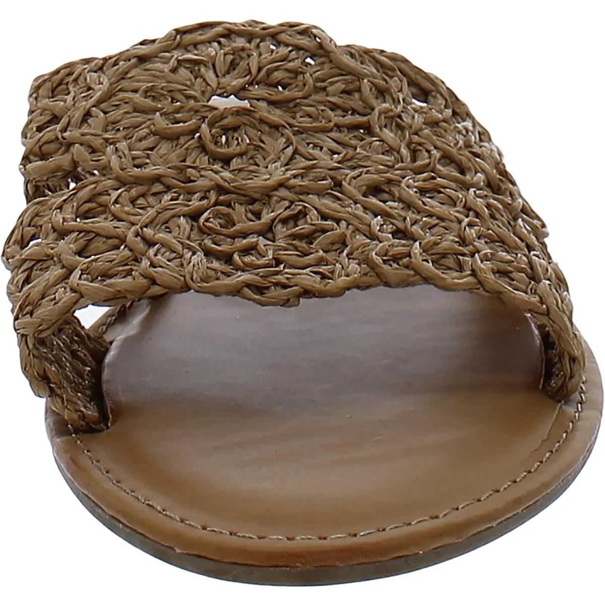 Womens Laceless Woven Slide Sandals