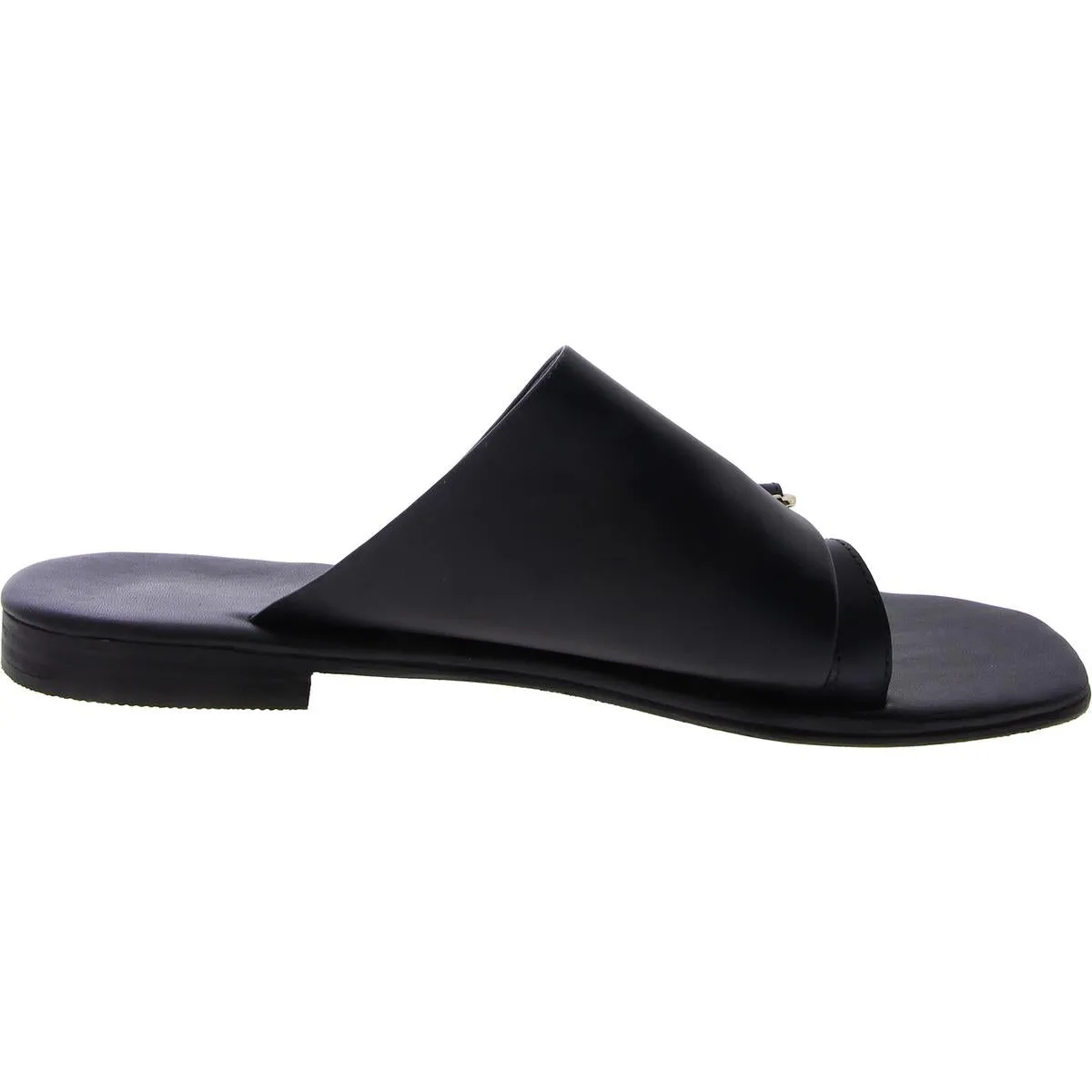 Womens Leather Adjustable Slide Sandals