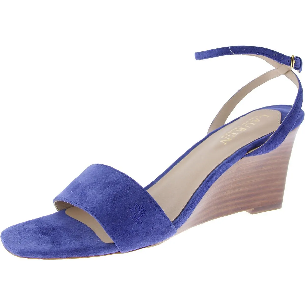 Womens Leather Open Toe Ankle Strap