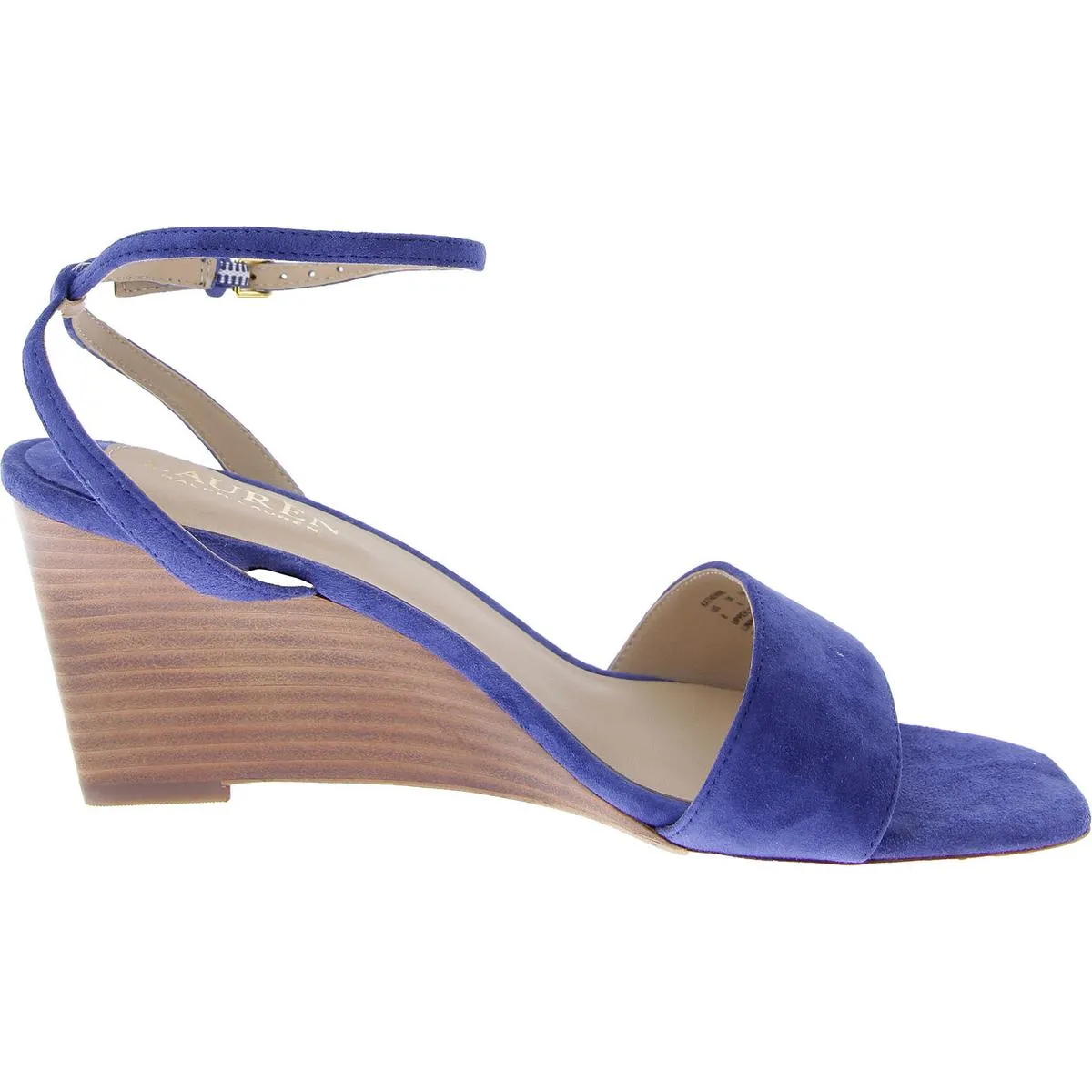 Womens Leather Open Toe Ankle Strap