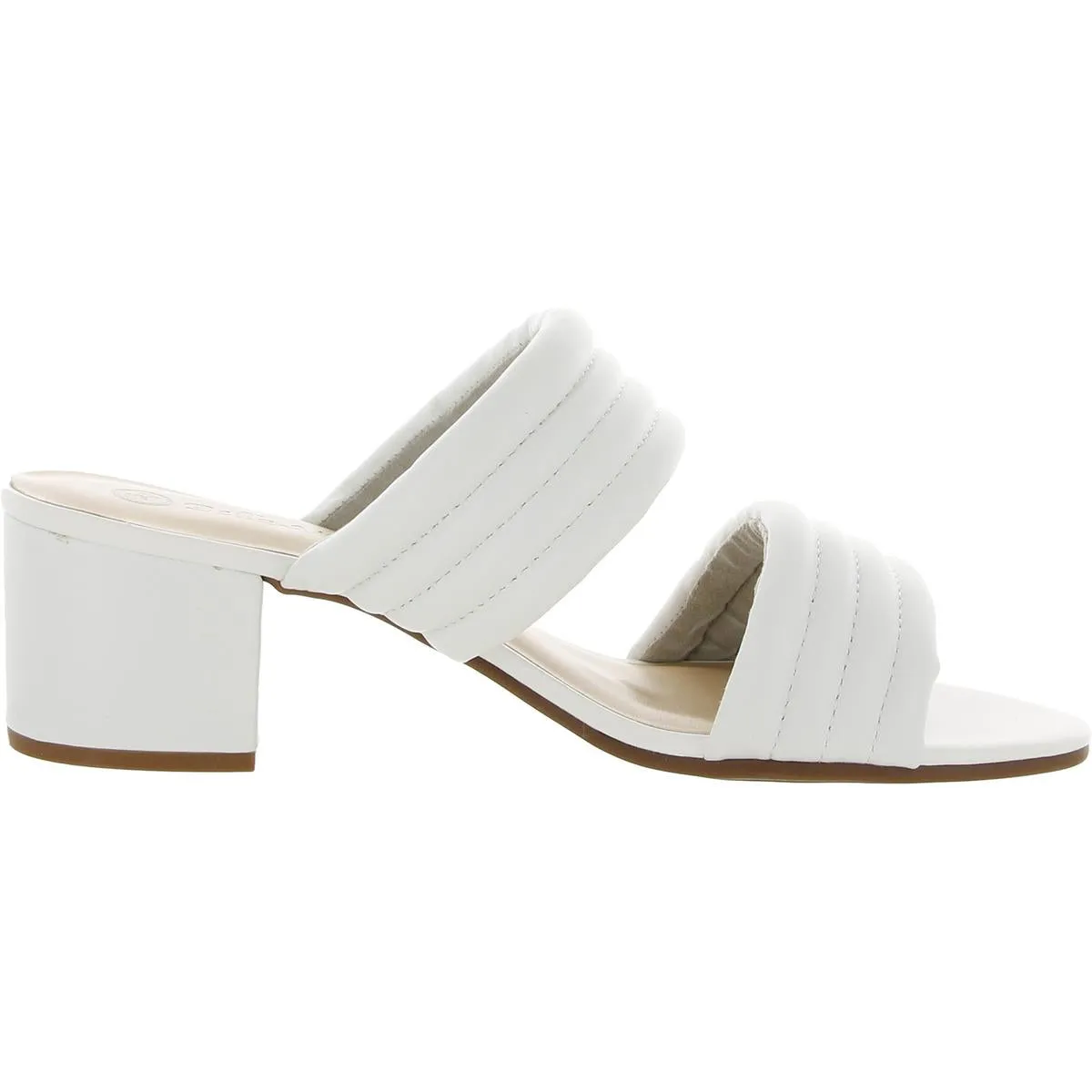 Womens Leather Slip On Heels