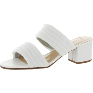 Womens Leather Slip On Heels
