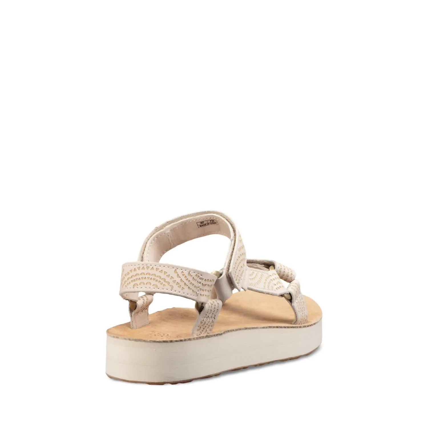 Women's Midform Universal Geometric Sandal In White Swan