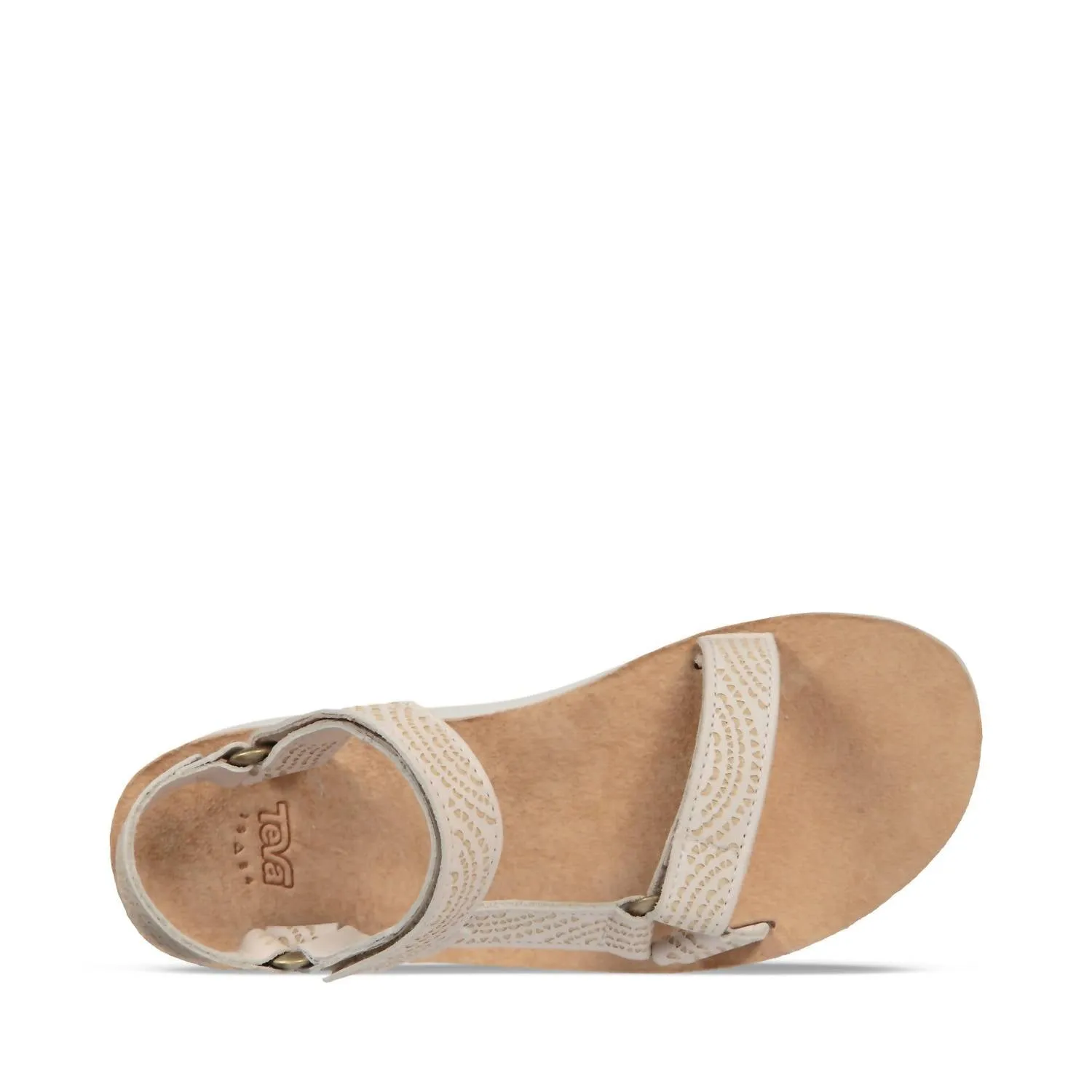 Women's Midform Universal Geometric Sandal In White Swan