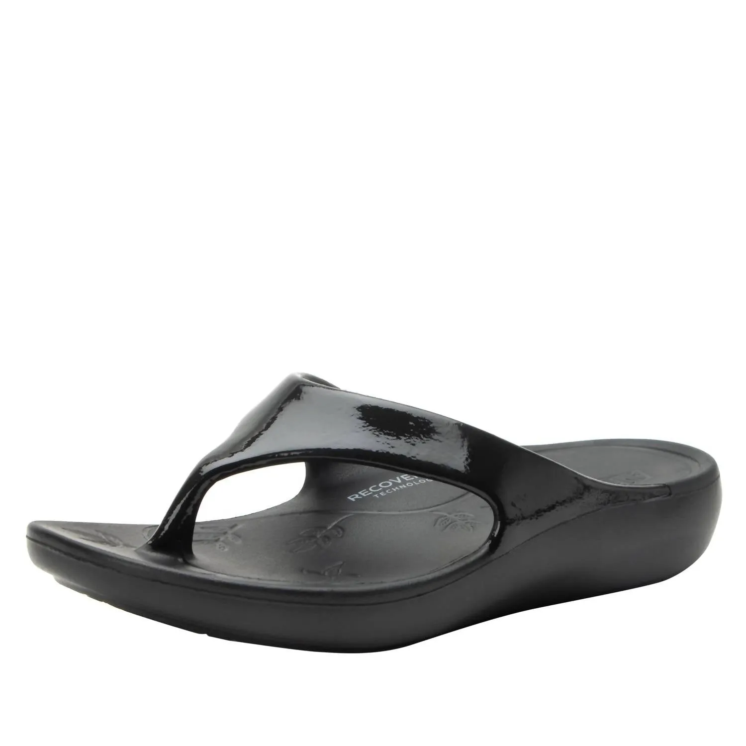 Women's Ode Sandal In Black Gloss