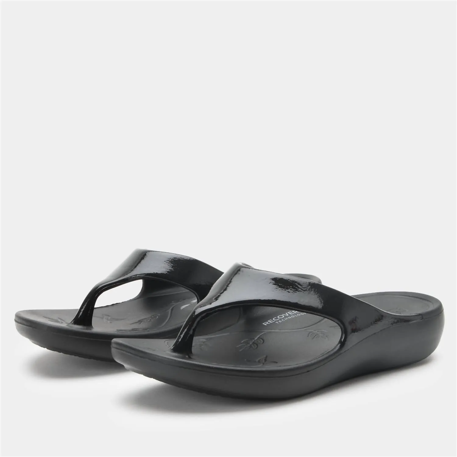 Women's Ode Sandal In Black Gloss