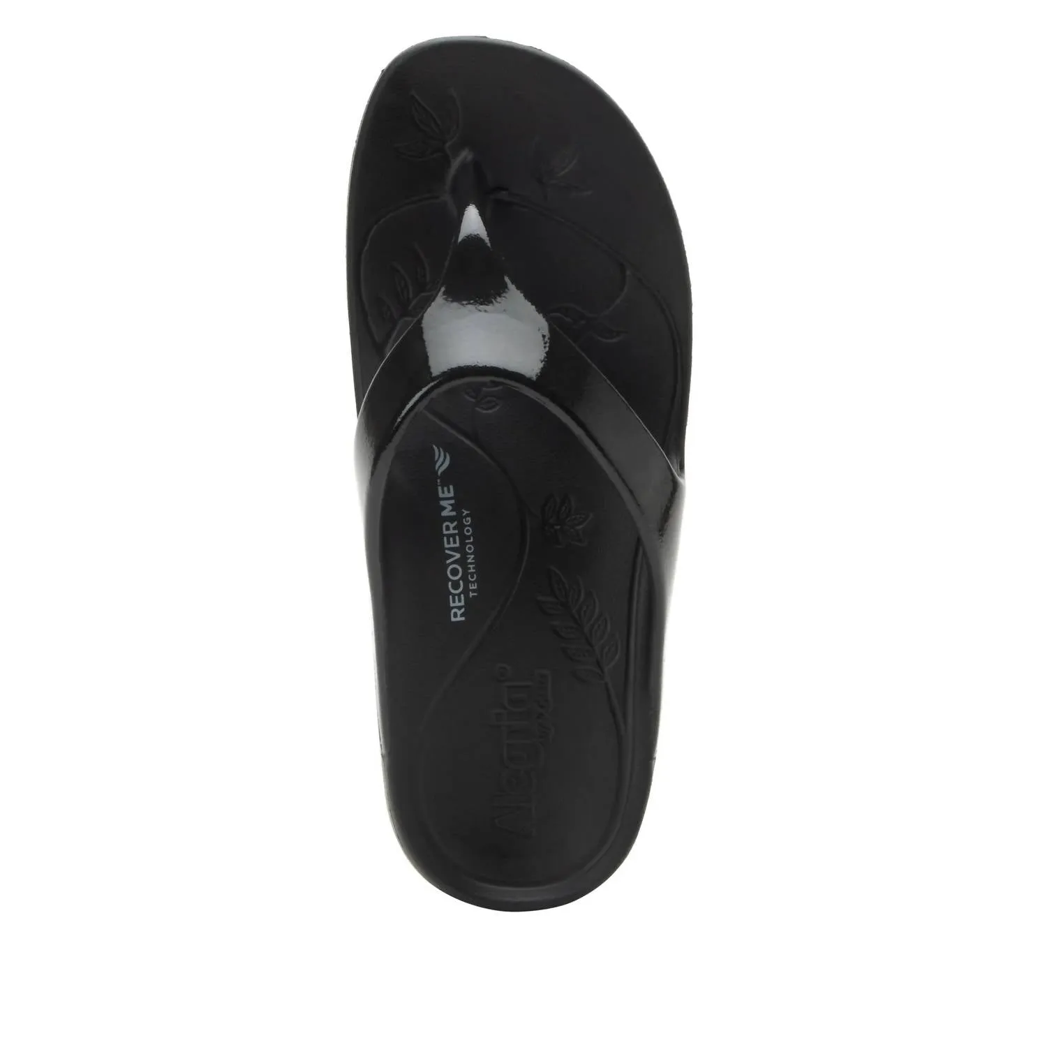 Women's Ode Sandal In Black Gloss