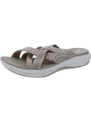 Womens Padded Insole Open Toe Slide Sandals