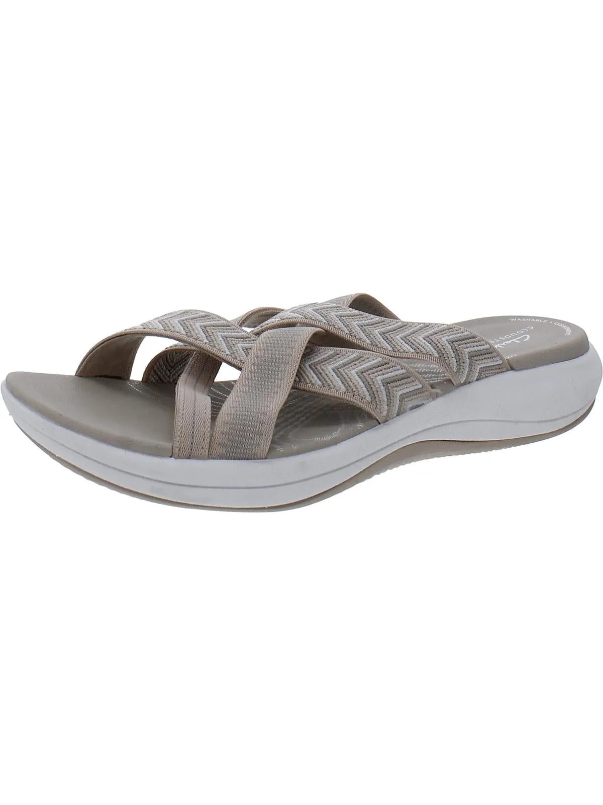 Womens Padded Insole Open Toe Slide Sandals