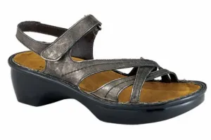 Women's Paris Sandals - Medium In Metallic Leather