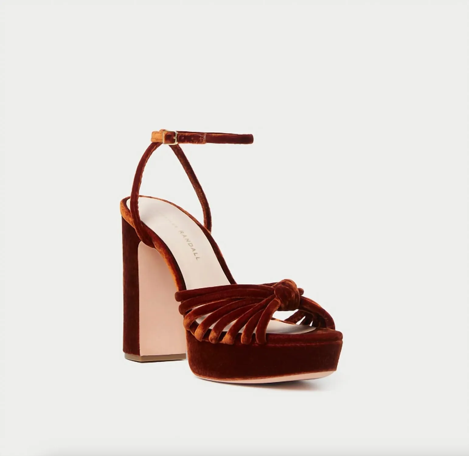 Women's Rivka Leather Knot Platform Sandal In Siena
