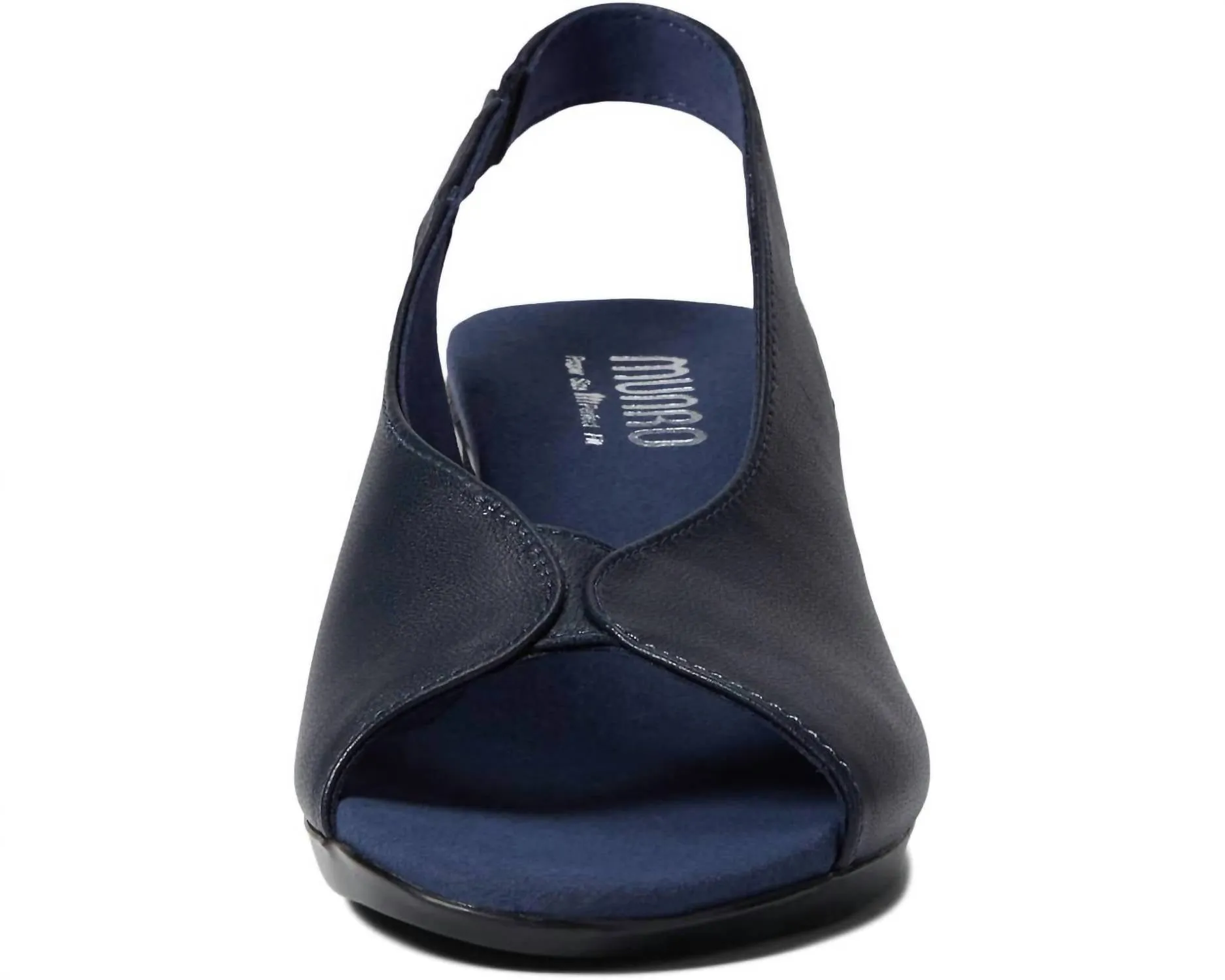 Women's Rochelle Slingback Sandal In Midnight Navy Leather
