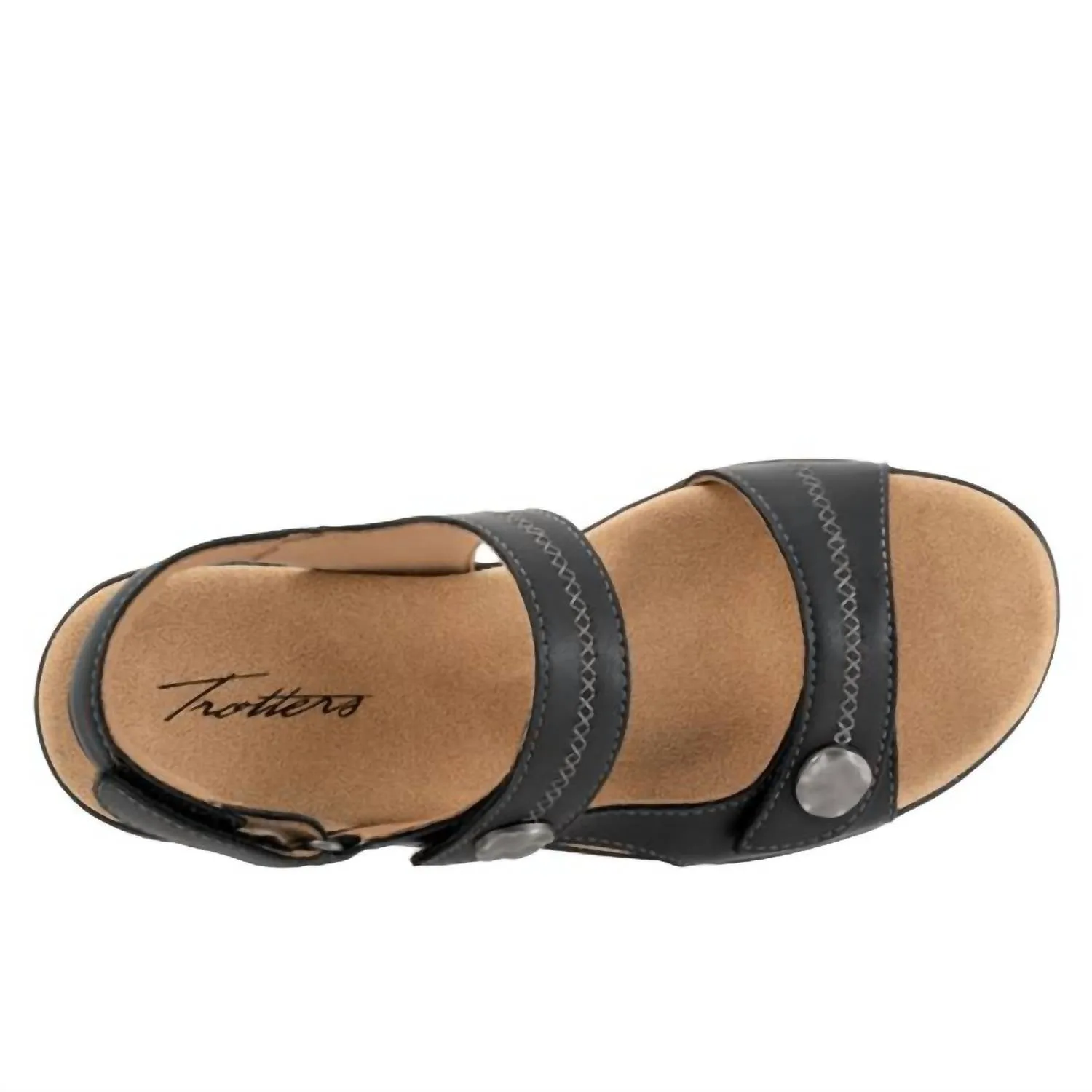 Women's Romi Stitch Sandals In Black