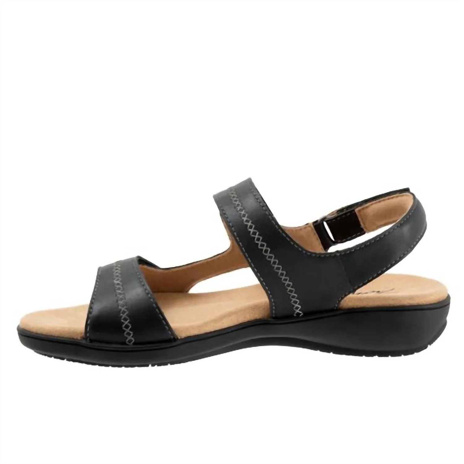 Women's Romi Stitch Sandals In Black
