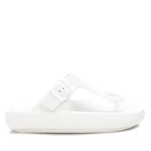 Women's Rubber Flip Flops Sandals In White