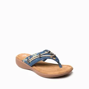 Women's Silverthorn 360 Toe Post Sandal In Floral Denim