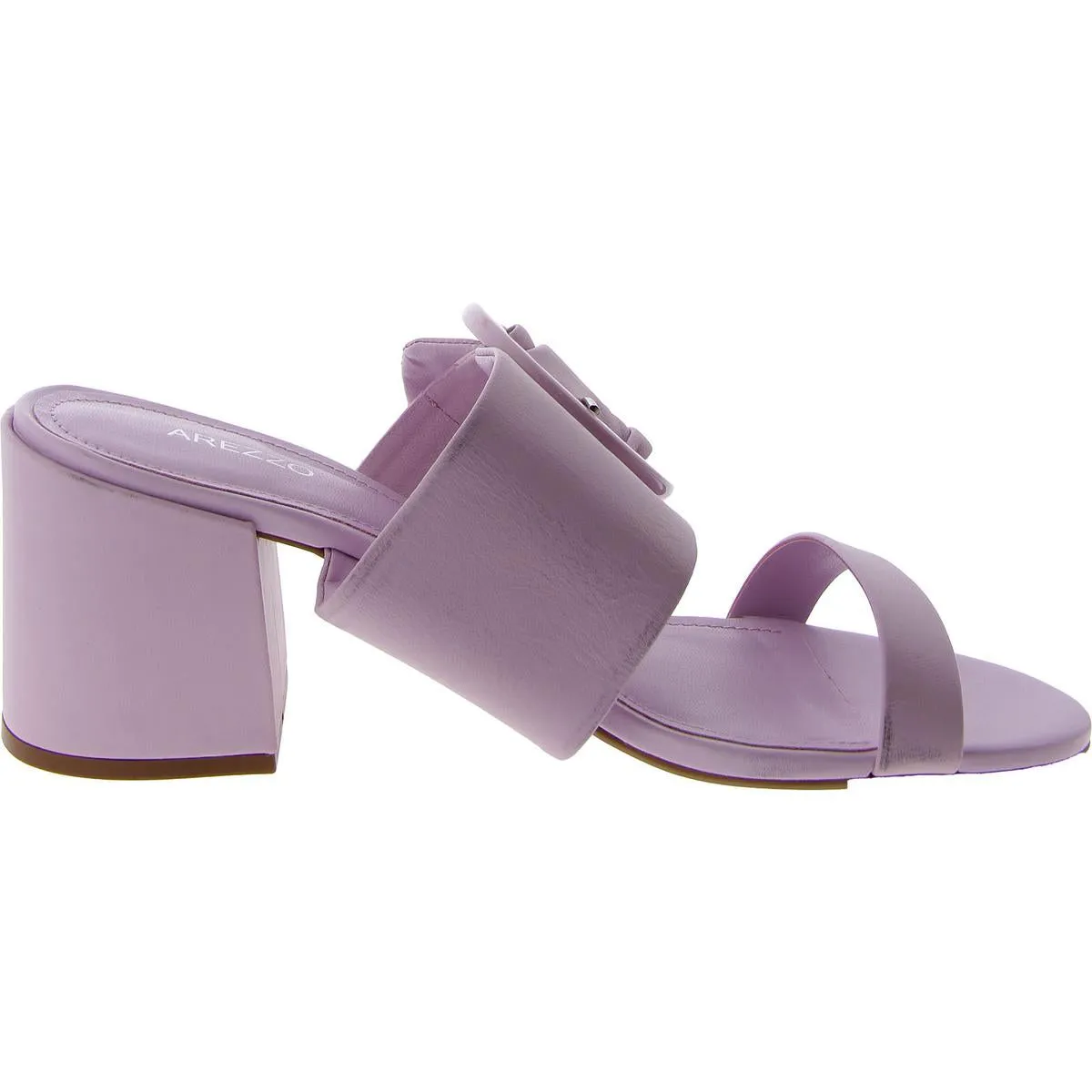 Womens Slip On Padded Insole Block Heel
