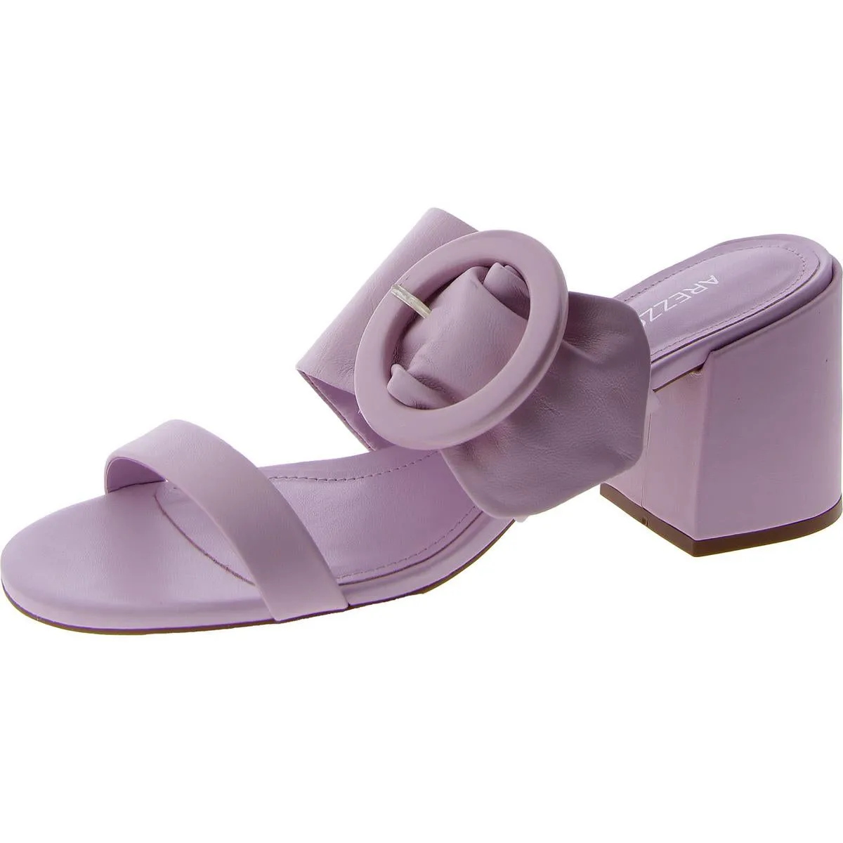 Womens Slip On Padded Insole Block Heel