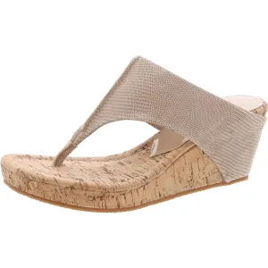 Womens Snake Print Wedge Sandals
