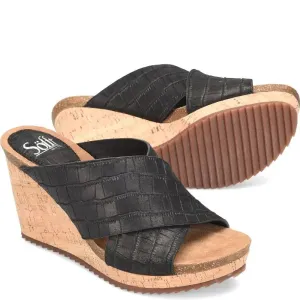 Womens Sofft Ciera Wedge  Luxe Italian Leather with a Chic Lift