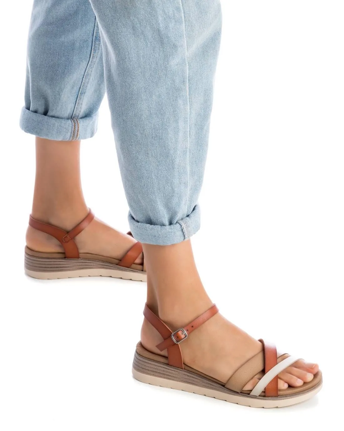 Women's Strappy Comfort Sandals By XTI