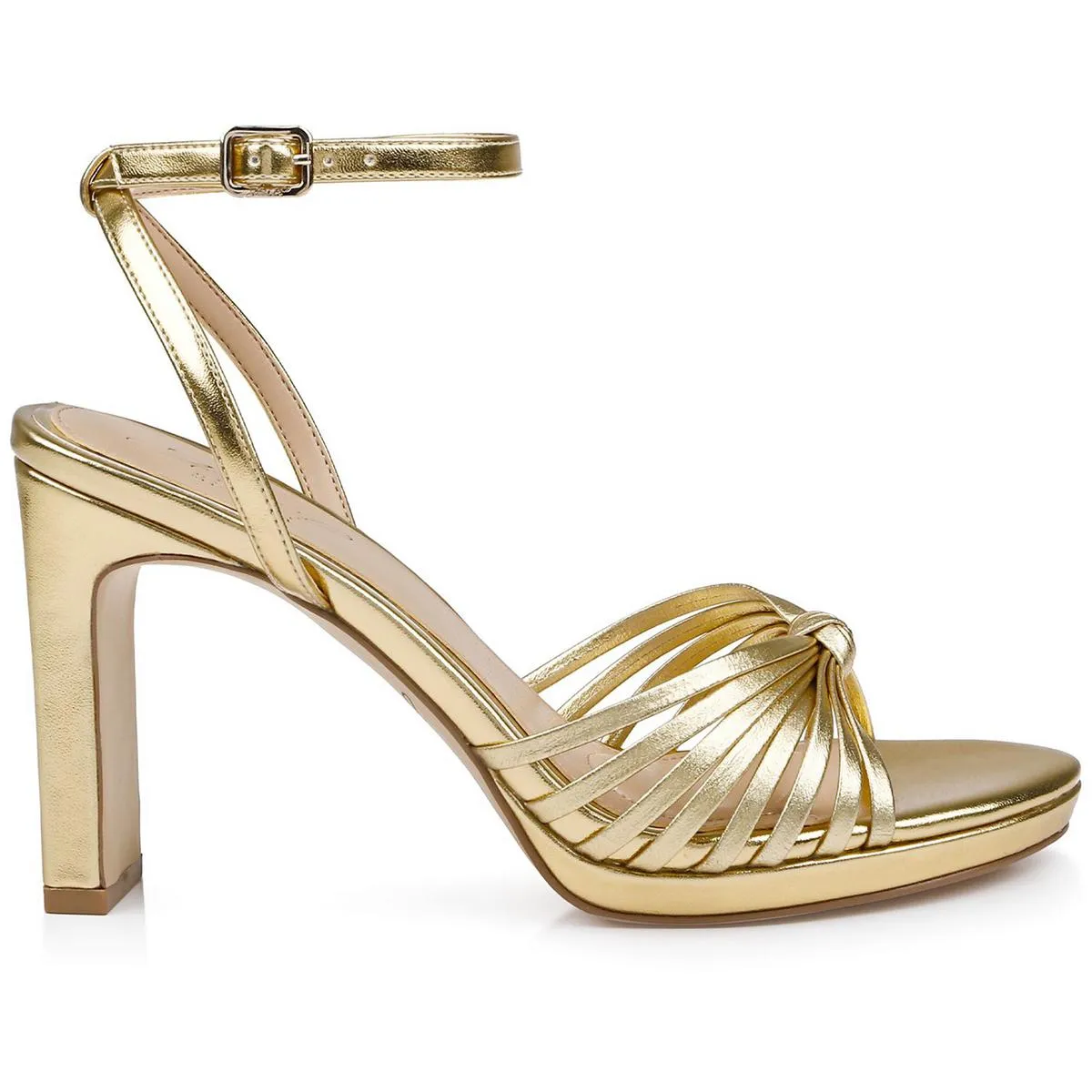 Womens Strappy Leather Heels
