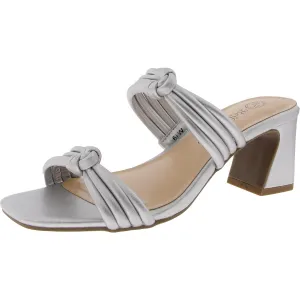 Womens Strappy Leather Slide Sandals