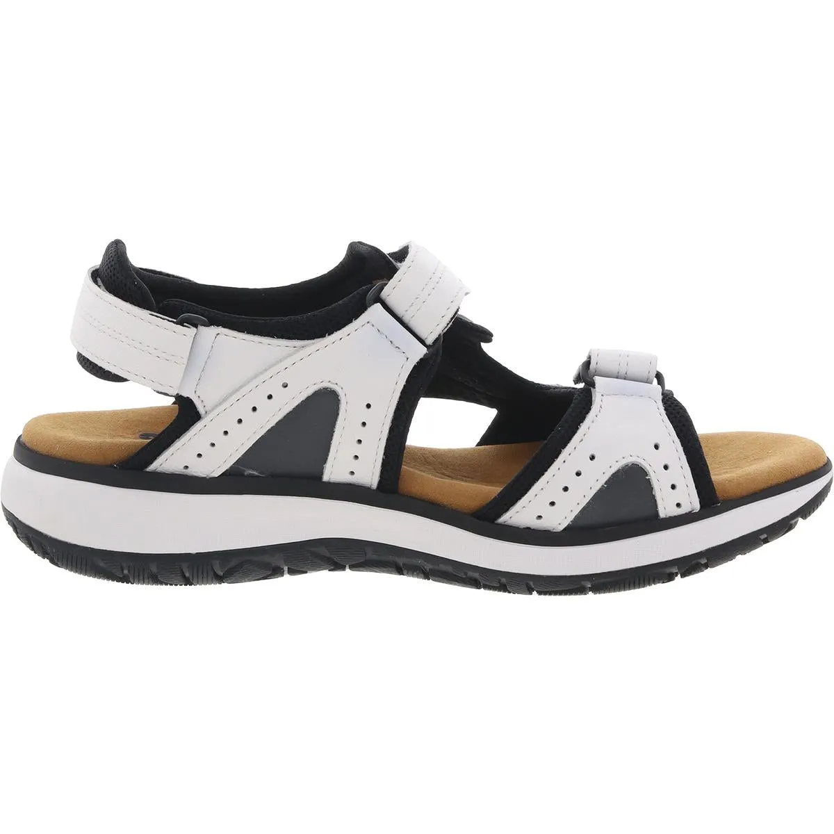 Womens Strappy Leather Sport Sandals