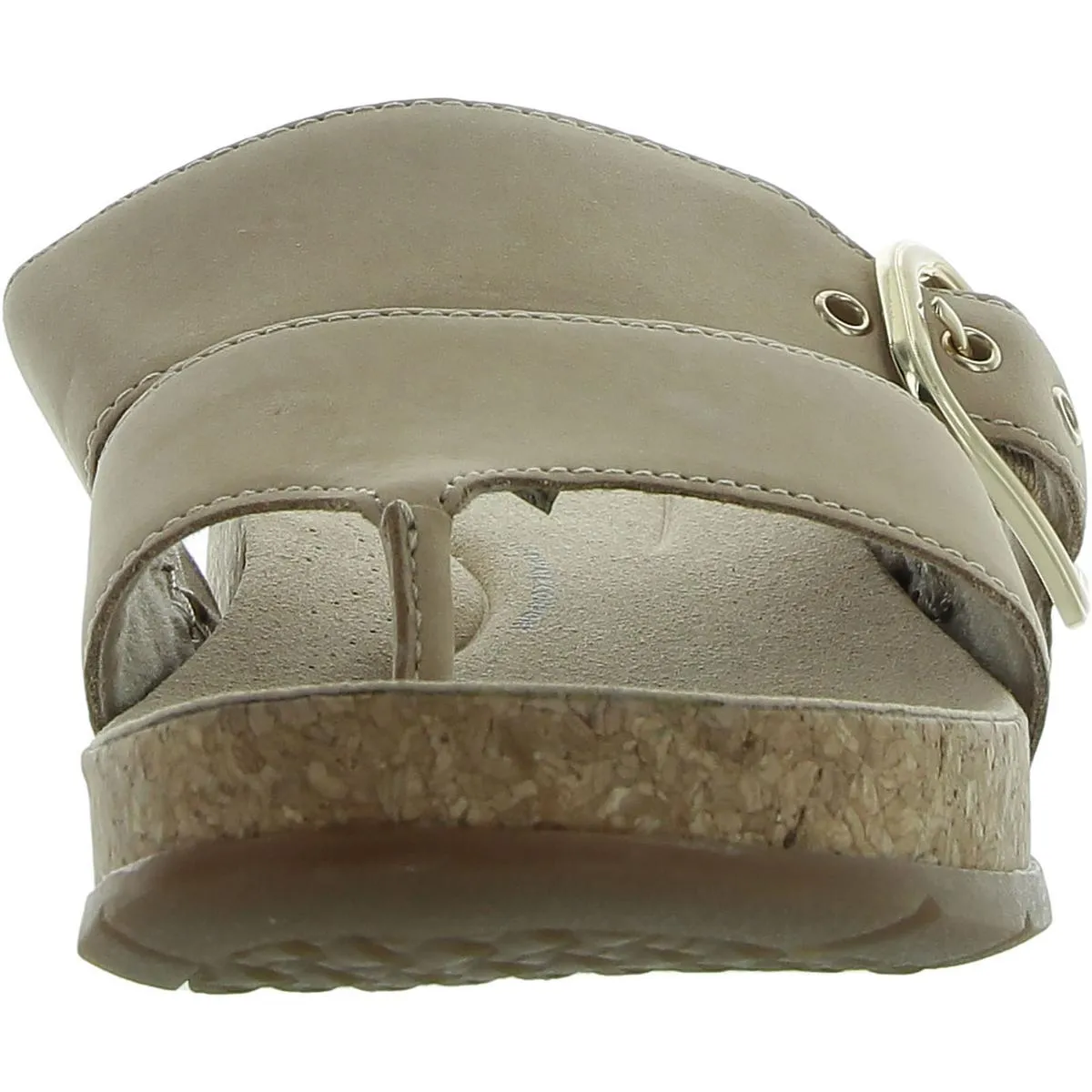 Womens Strappy Manmade T-Strap Sandals