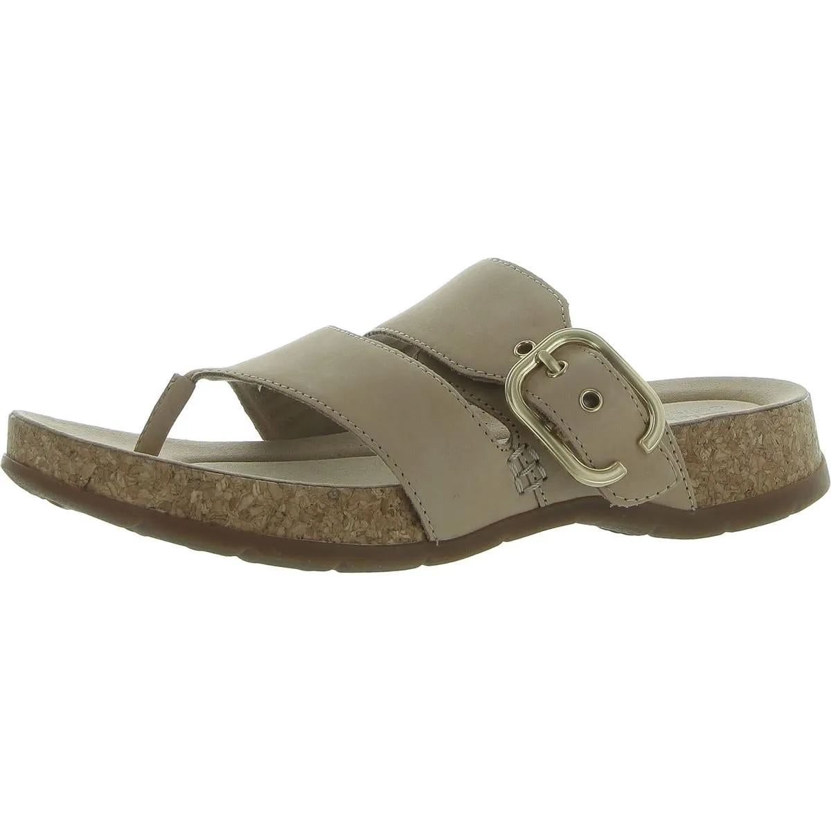 Womens Strappy Manmade T-Strap Sandals